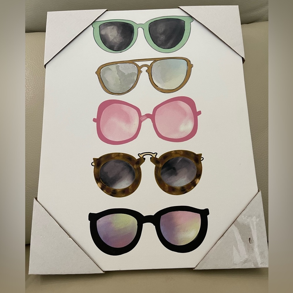 Sunglasses Cavas Wall Art